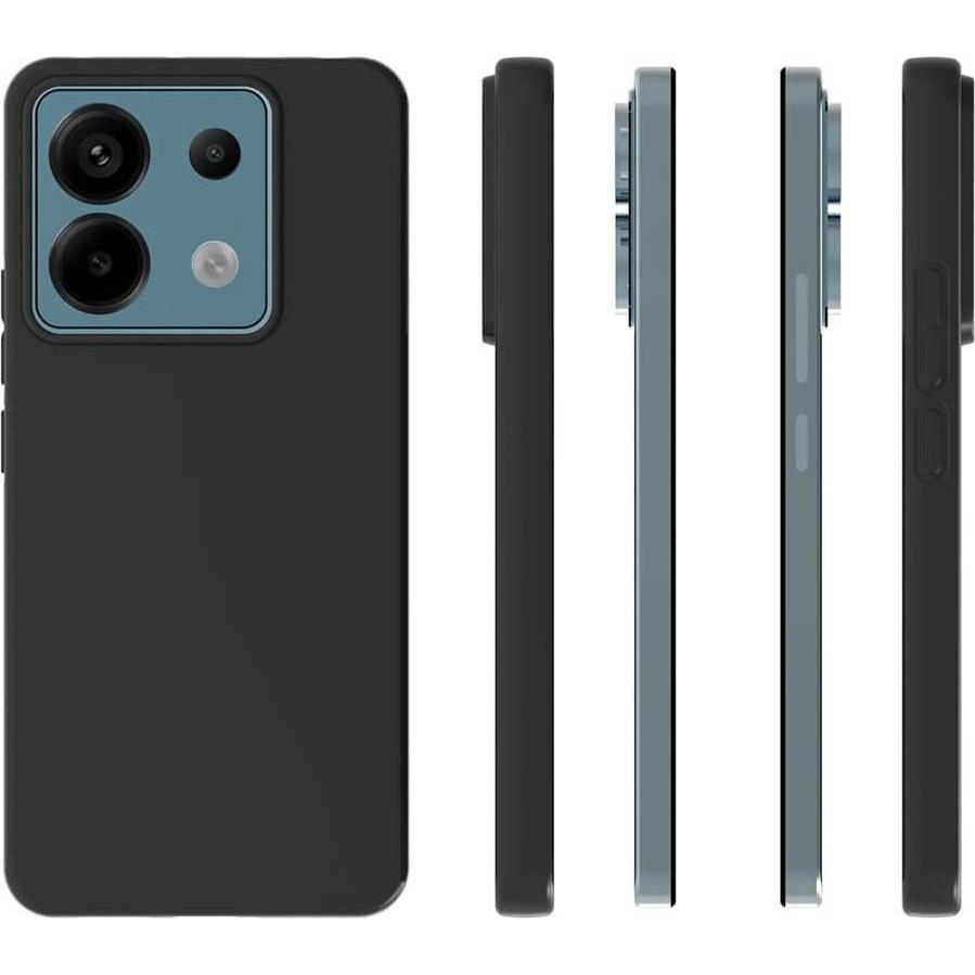 Thumbnail - Cover-Discount Xiaomi Redmi Note 13 Pro - Silikon Gummi Hülle schwarz (Xiaomi Redmi Note 13 Pro 5G, Xiaomi Poco X6), Sma...