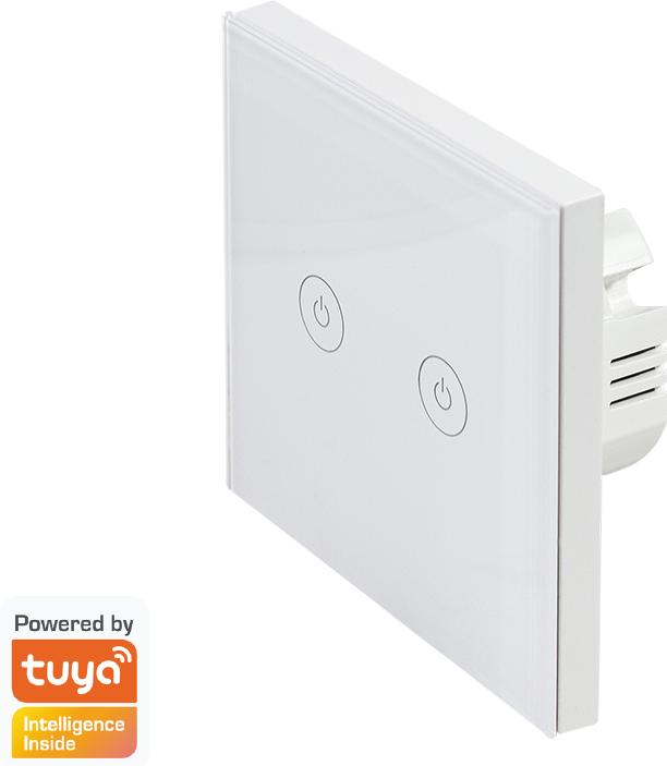 Actual product image LogiLink Smart Home Wi-Fi Wall Switch 2-Fold