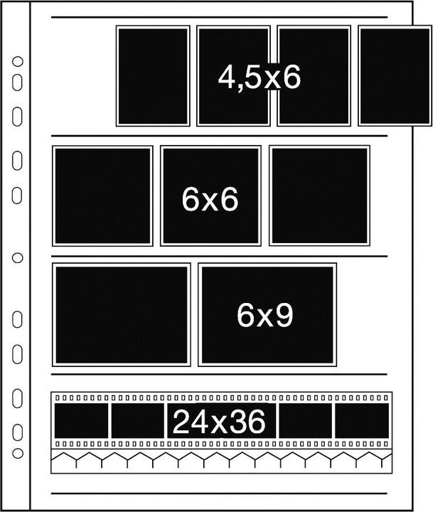 Kaiser Fototechnik Negativ-Ablageblätter für 60mm (Hülle)