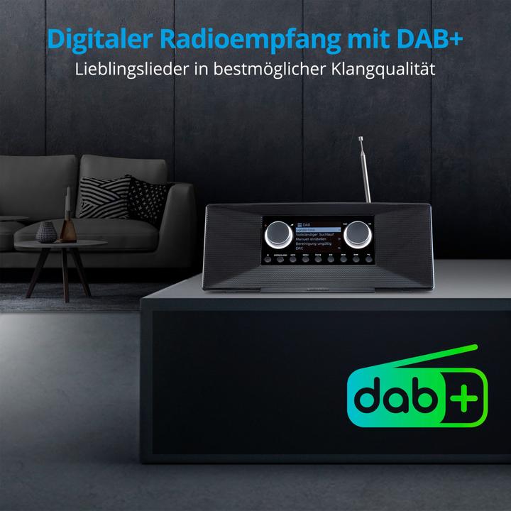 Image du produit Medion P85333 - DAB+ internetradio - Wifi - FM-ontvangst - Zwart (DAB+ DAB, AM, FM, MF, WiFi)