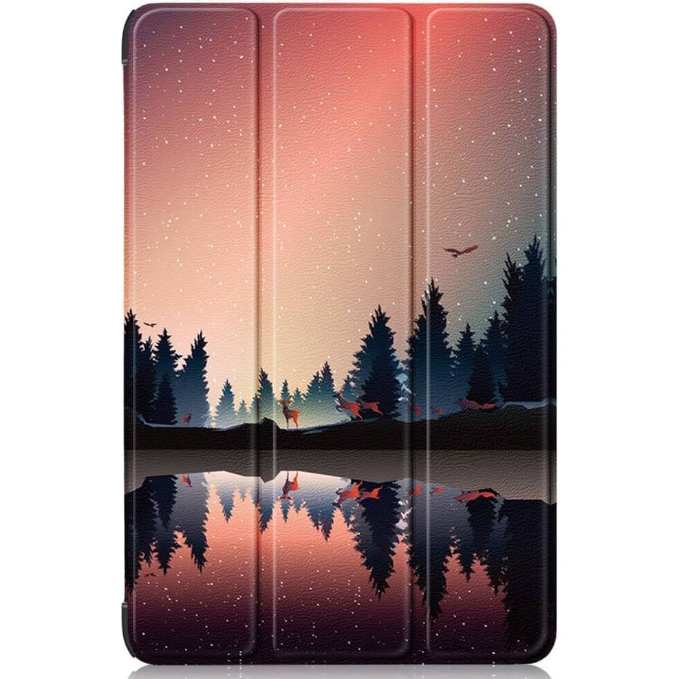 Cover-Discount Galaxy Tab S9+ - Tri-fold Smart Case Wald (Galaxy Tab S9 Plus), Tablet Hülle, Braun