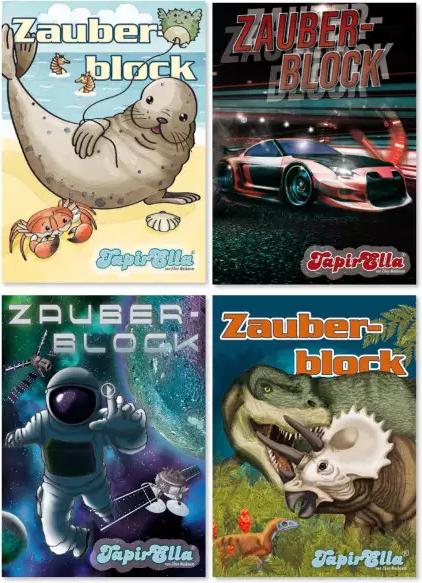 Produktbild Lutz Mauder TapirElla Zauberblock A8 Junge 4-fach assortiert