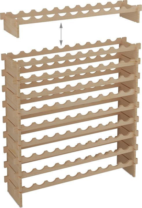 Image du produit Relaxdays Weinregal (103 x 25 x 120 cm, 100 Fl.)