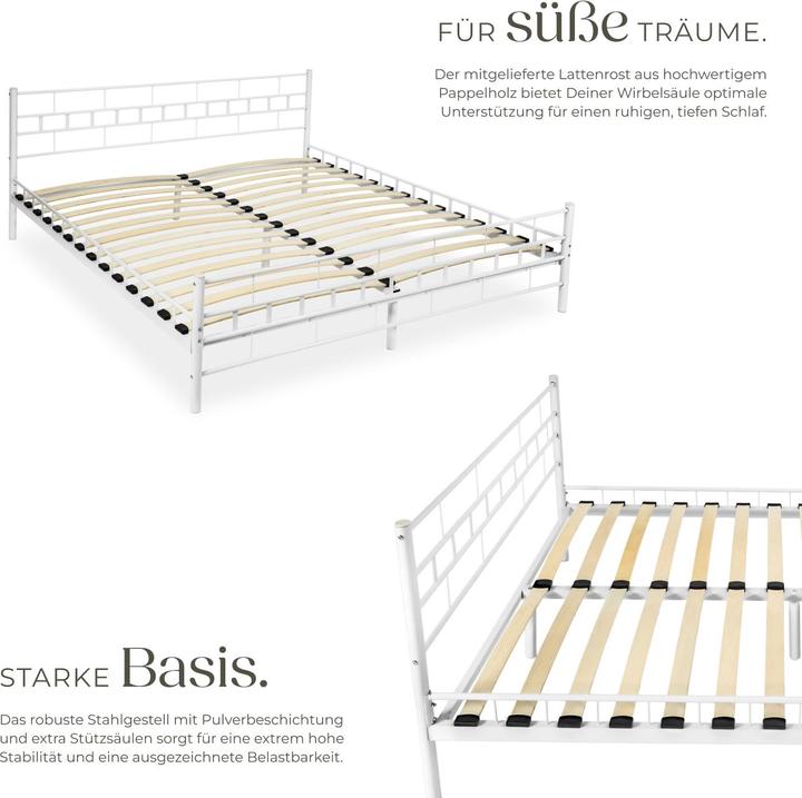 Image du produit tectake Lit Adulte (200 x 180 cm)