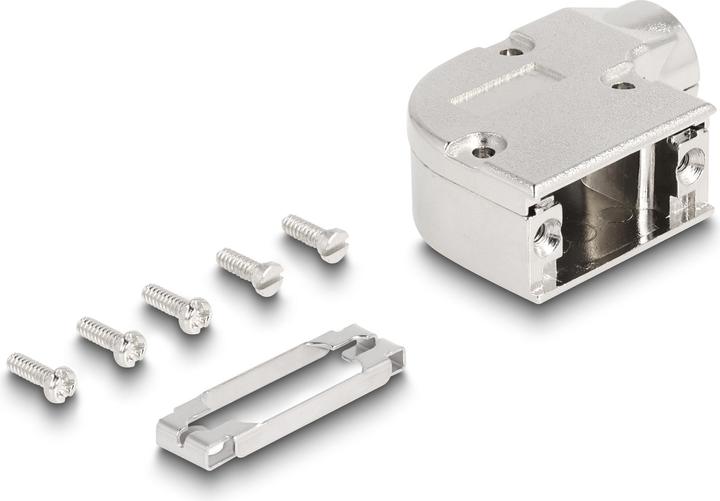 Actual product image Delock D-Sub housing for 9-pin plug / socket with metal cover