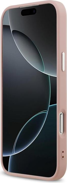 Produktbild Guess - Glitter Triangle Logo MagSafe (GUHMP17XPFGTSCMP) - iPhone 17 Pro Max - Pink (Apple iPhone 17 Pro Max)