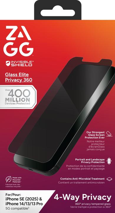 Produktbild Zagg Glass Elite Privacy 360 Iphone (1 Stück, Apple iPhone 13, Apple iPhone 13 Pro)