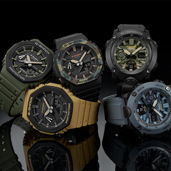 Actual product image G-Shock Ga-2110su-3aer (Analogue wristwatch, Digital watch, 45.40 mm)