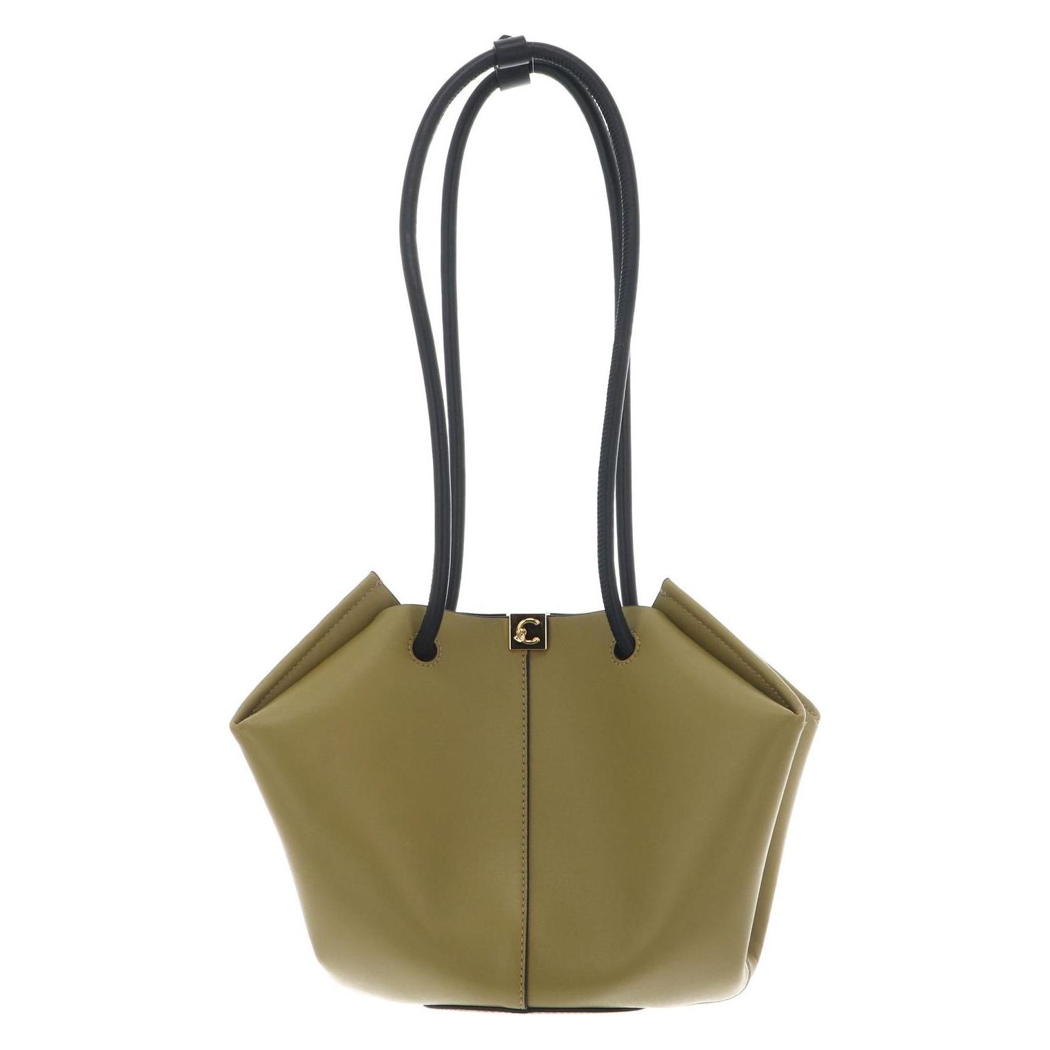 Coccinelle, Damen, Handtasche, Kamy Handbag Smooth Leather, Grün, Schwarz