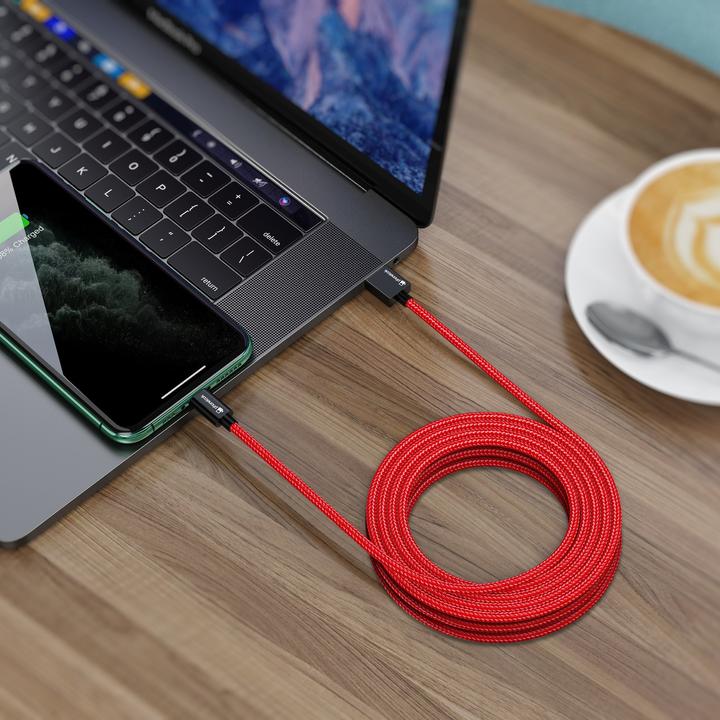 Produktbild PhoneLook Langes Ladekabel (3 Meter) USB-C auf USB-A Nylon (3 m)