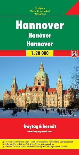 Image du produit Freytag Berndt Plan de la ville de Hanovre