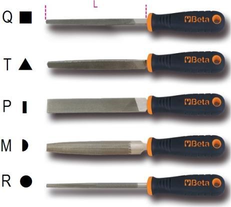 Actual product image BETA 017190025 1719BMA6/P Halbsüssfeile, flach mit Griff 150 mm