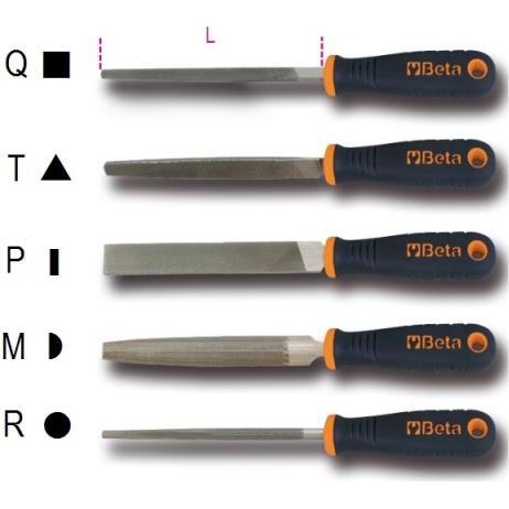 BETA, Raspa + Lima, 017190025 1719BMA6/P Halbsüssfeile, flach mit Griff 150 mm