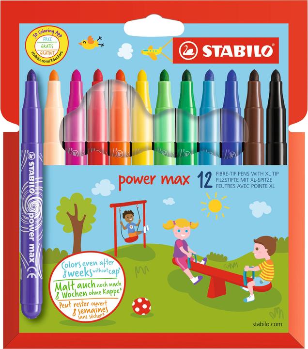 Produktbild STABILO power max Fasermaler (12x)