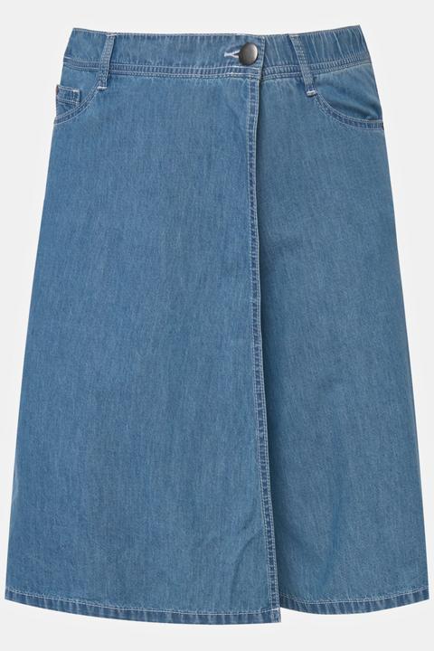 Actual product image Ulla Popken Denim Wrap Look Skort (52)