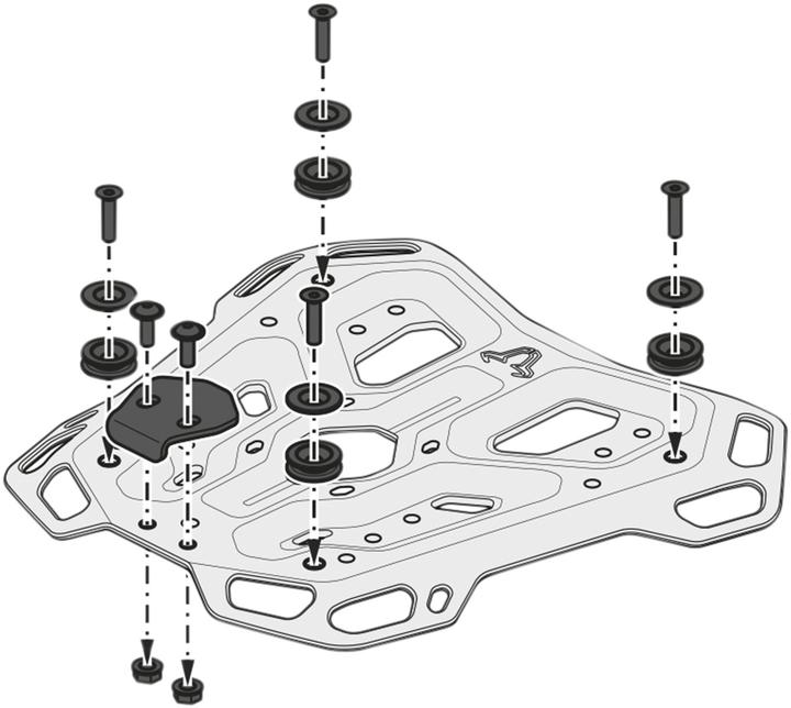 Produktbild Sw Motech Support de top case Adventure-Rack
