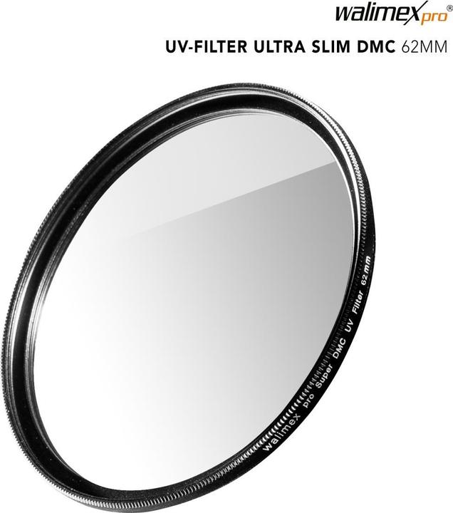 Actual product image Walimex pro per UV filter Slim Super DMC 62mm (62 mm, UV filter, 62 mm)