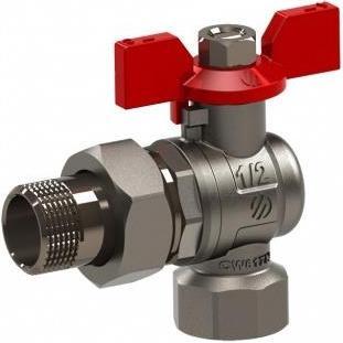 Arco, Ventil, angle ball valve with butterfly 1/2 x 3/4 x 1/2 inch (154303)
