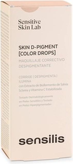Actual product image Sensilis Skin D-Pigment Color Drops Makeup Concealer with Bio-Pigment Extract from Sclarea and Stabi (Peche Rose)