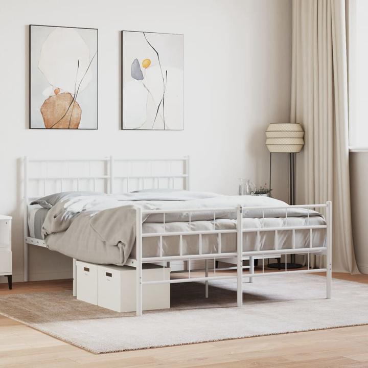 Produktbild vidaXL Metall Bettgestell (120 x 190 cm)