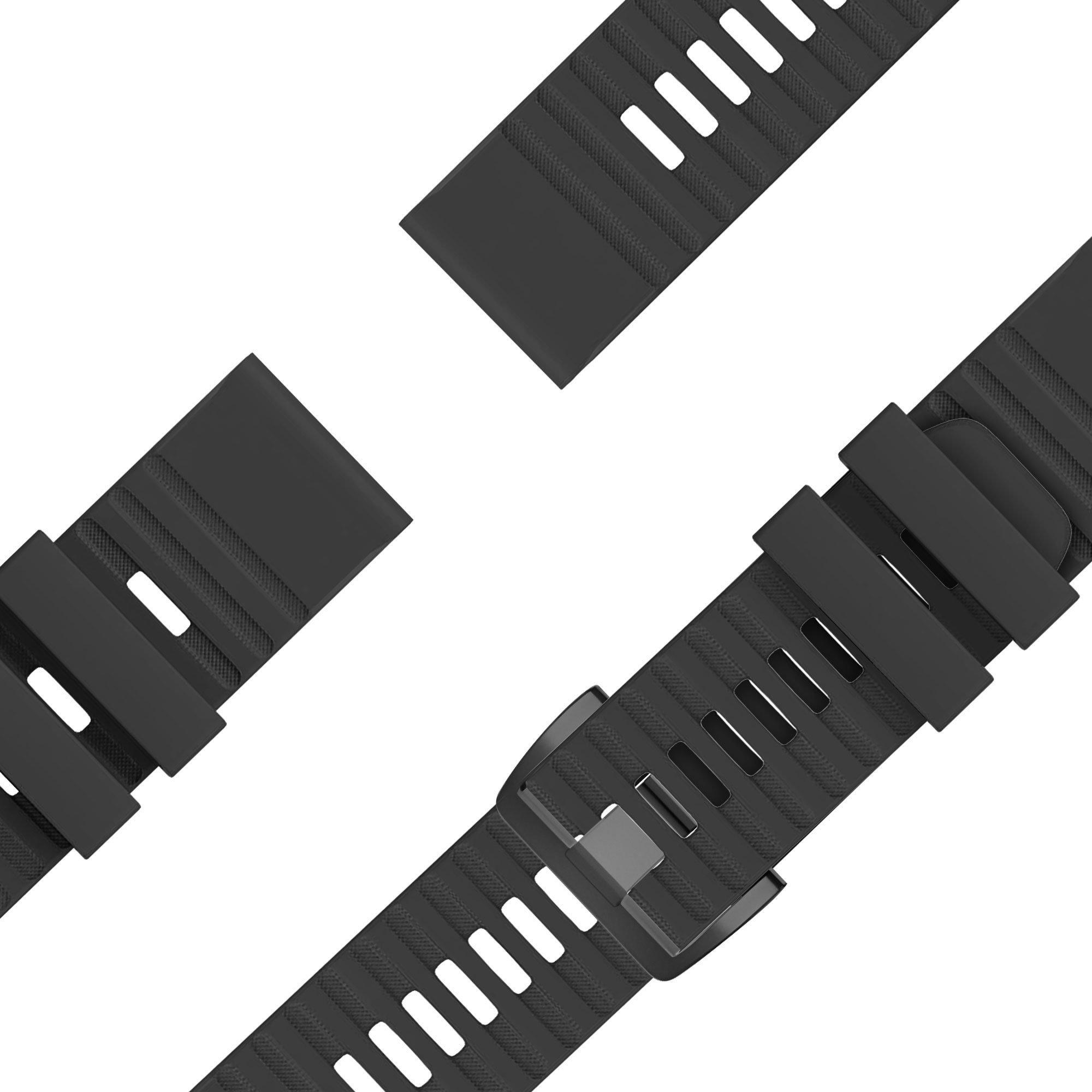 Thumbnail - Bandz Silikonarmband (Silikon, fenix 5), Uhrenarmband, Schwarz