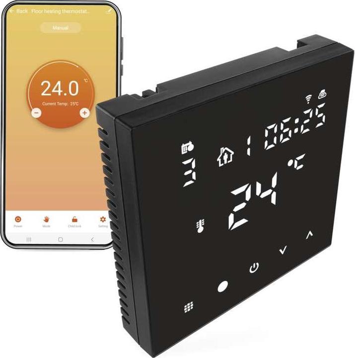 Emos GoSmart Fussbodenheizung-Thermostat P56201BUF mit WiFi, programmierbar, verkabelt