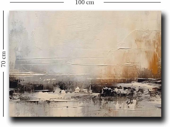 Wallxpert Bild Grau/Schwarz (100 x 70 cm)