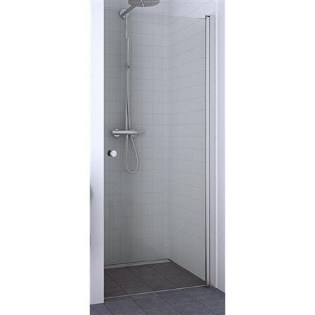 Dansani, Duschkabine + Duschwand, Match Brusedør 200*77-79 cm, klart glas