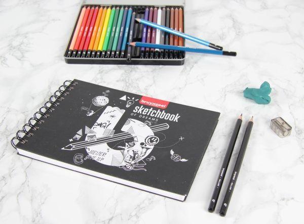 Immagine prodotto Bruynzeel Set di matite di grafite | 2 matite di grafite HB + temperino e gomma (HB, 2x)