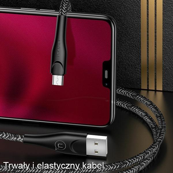 Produktbild Usams Kabel pleciony U41 microUSB 1m 2A czerwony/red SJ393USB02 (US-SJ393) Fast Charge (1 m, USB 3.2 Gen 1)