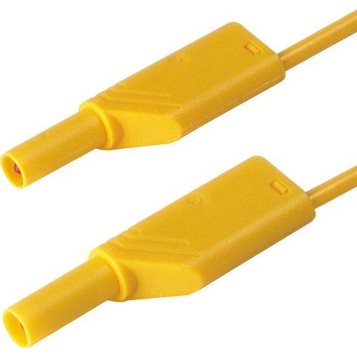 Velleman, Messleitung, BERÜHRUNGSSICHERE MESSLEITUNG 4mm 50cm / GELB (MLB-SH/WS 50/1)