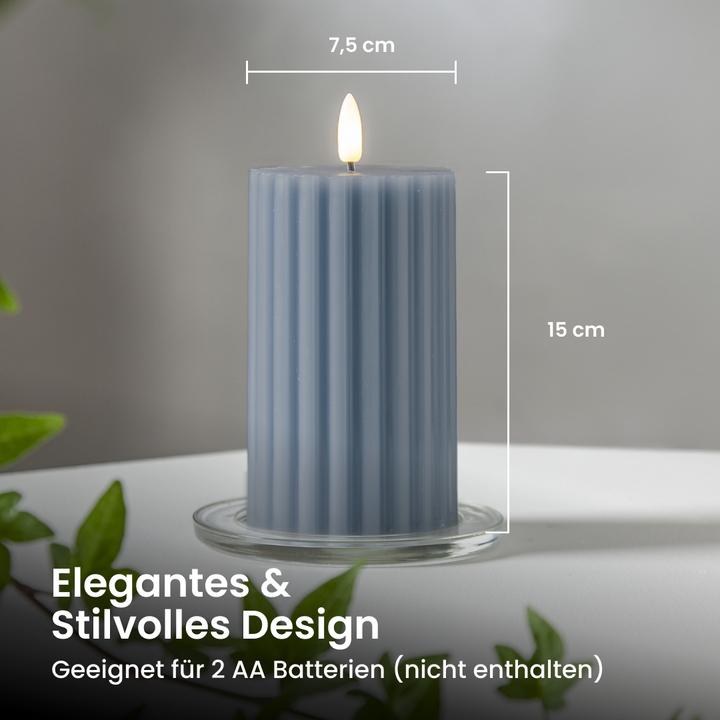 Actual product image Star Trading LED Pillar Candle Flame Stripe (1 x)