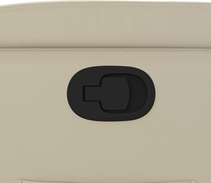 Actual product image vidaXL Relax armchair cream imitation leather,Colour: cream,Material