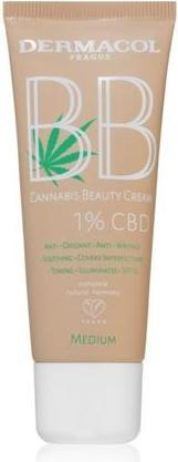 Actual product image Dermacol BB cream with CBD (Cannabis Beauty Cream) 30 ml - Shade: Medium (L)