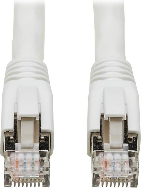 Produktbild Eaton Cat8 25G/40G Certified Snagless Shielded S/FTP Ethernet Cable RJ45 M/M PoE White 20f (S/FTP, CAT8.1, 6.09 m)