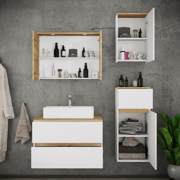 Produktbild VCM Badmöbel-Set mit Waschbecken Cosila-A 80