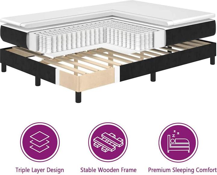Produktbild vidaXL Boxspringbett (90 x 190 cm)