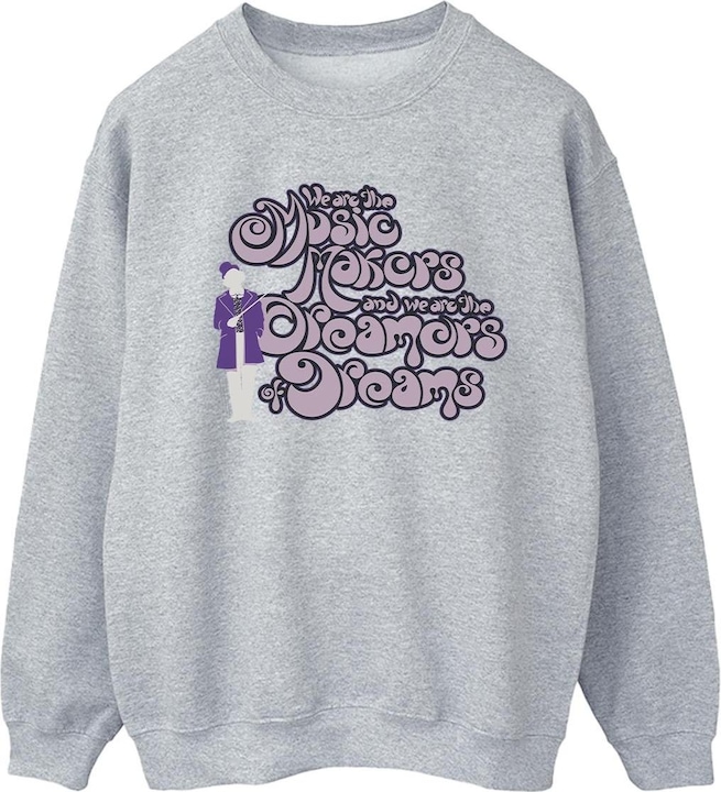 Immagine prodotto Willy Wonka & the Chocolate Factory Dreamers Text Felpa Donna (XXL)