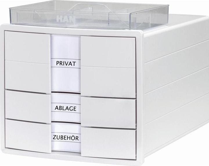 Produktbild Han IMPULS 1017-12 Schubladenbox Weiss DIN A4, DIN C4 Anzahl der Schubfächer: 3 (A4)