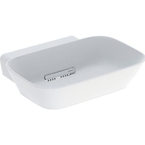 Geberit, Waschbecken, ONE Aufsatzwaschtisch Schalenform, Abgang horizontal, weiss matt, 50x15,4x42,5cm, 505.05 (195 mm, ...
