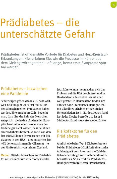 Image du produit Warnsignal hoher Blutzucker
