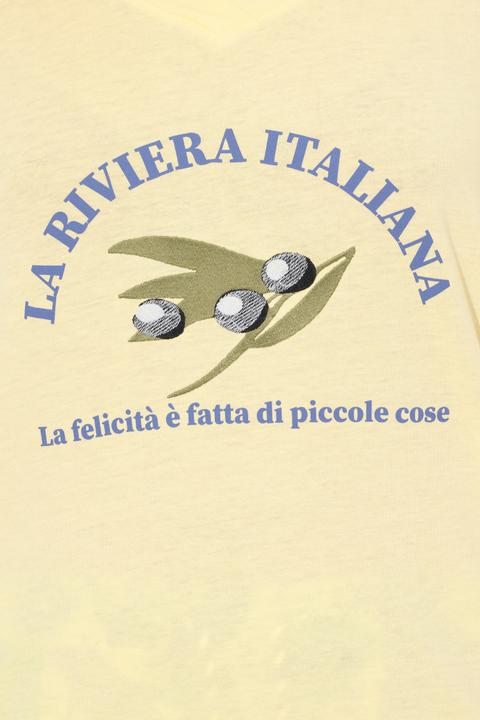 Immagine prodotto Ulla Popken T-shirt dal taglio svasato con ricami, scollo a V e mezze maniche (62)