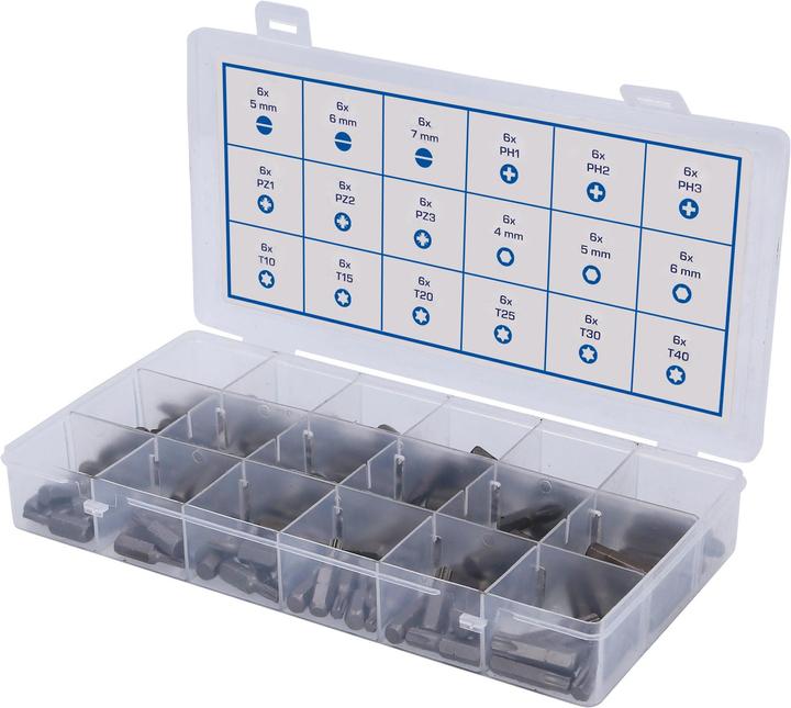 Brilliant Tools Bit assortment, 108 pcs (Allen screw, Screw slot)