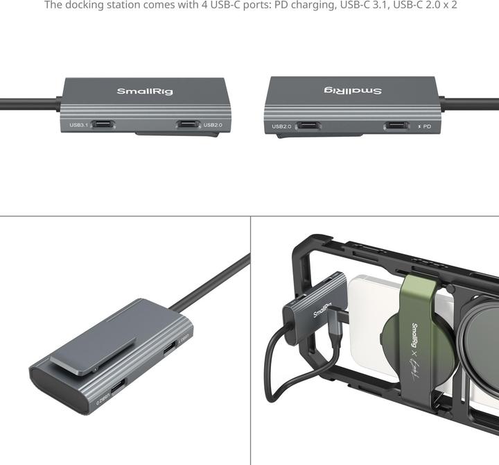 Produktbild SmallRig 4596 x Brandon Li All in One Mobile Video Kit Full Quick Release Co design Edition (Cage, Cage Zubehör, Griff)