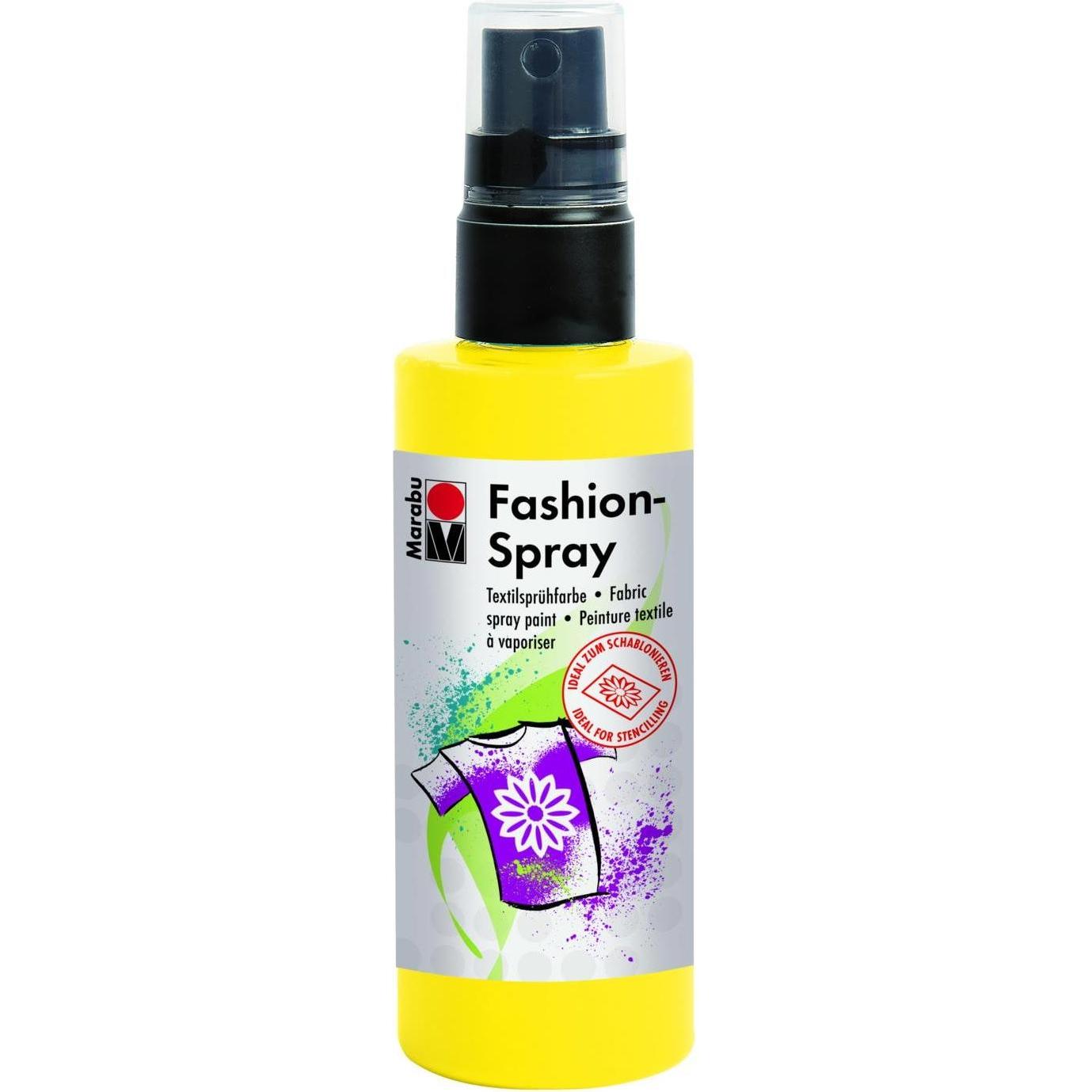 Marabu, Künstlerfarbe + Bastelfarbe, Fashion Spray (Yellow, 100 ml)