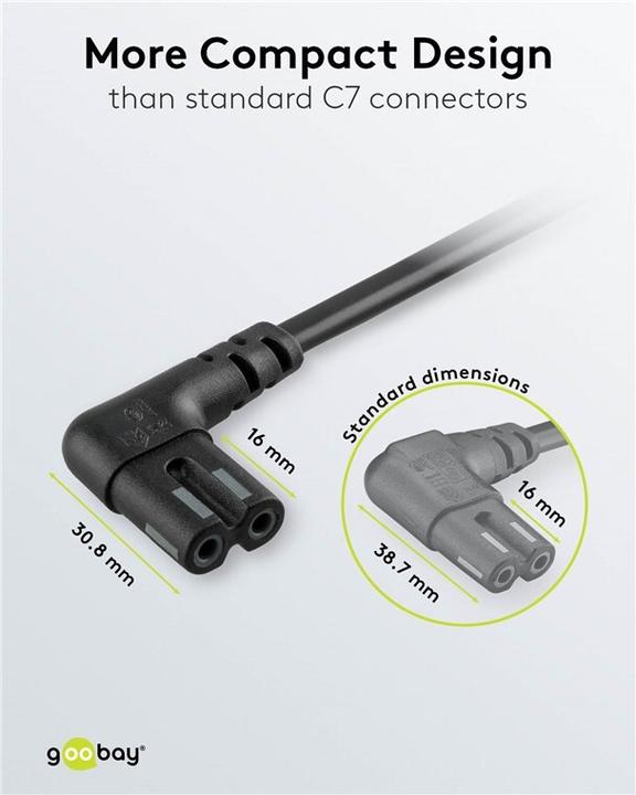 Produktbild Goobay Euro Anschlusskabel (1 m)