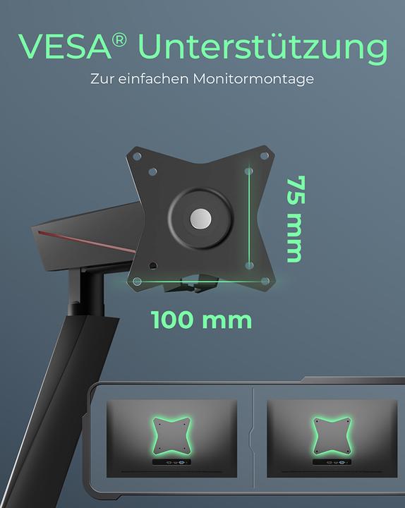 Produktbild Icy Box IB-MSG304BL-T (Tisch, 32", 16 kg)