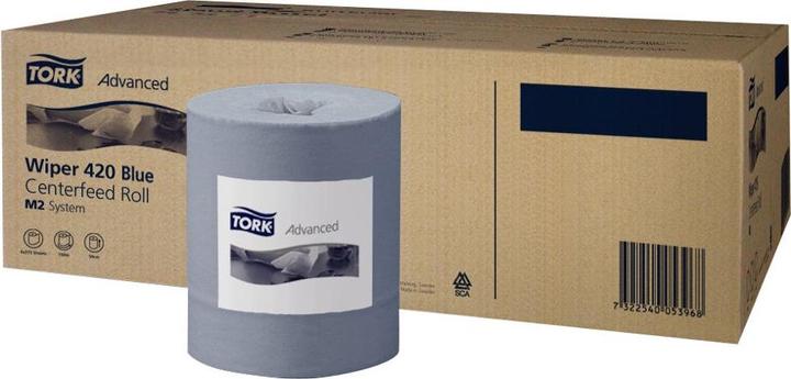 Actual product image Tork Wiping Paper Centre Roll Blue 6x157 (6x)
