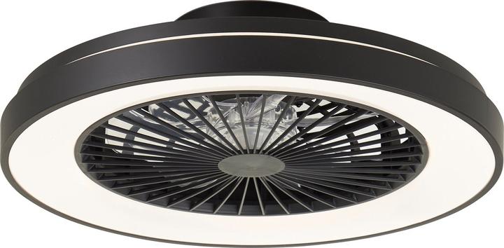 Productafbeelding Brilliant Plafonnier Mazzaro 48,5cm met ventilator noir (4700 lm)