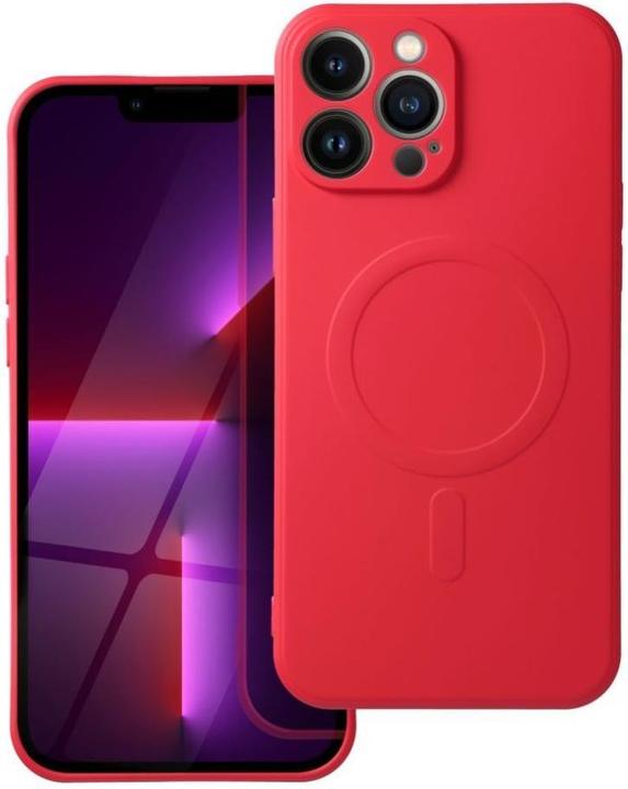 Actual product image OEM Back panel cover SILICONE MAG COVER case compatible with MagSafe for IPHONE 13 Pro Max red (Apple iPhone 13 Pro Max)